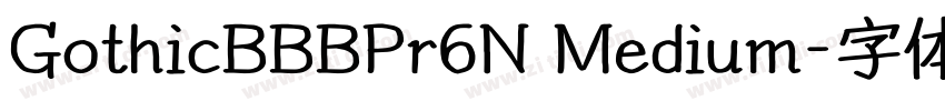 GothicBBBPr6N Medium字体转换